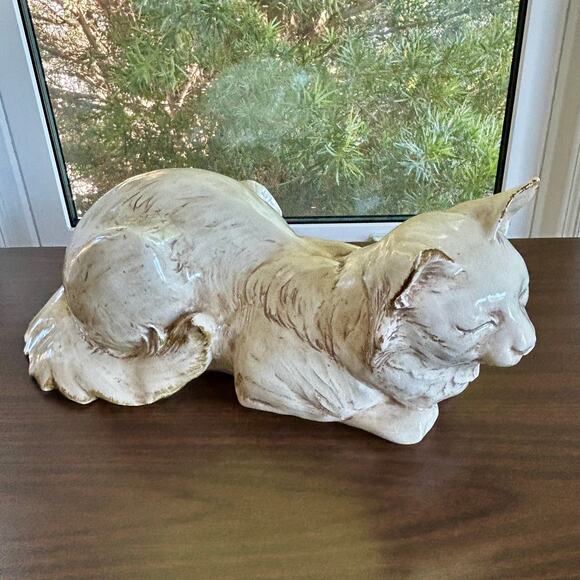 Vintage Freeman & McFarlin Ceramic Cat Sculpture – Signed California Pottery - Picture 3 of 15